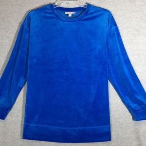 WOMAN WITHIN Comfy Cozy Snuggly Warm Oversized Relaxed Fit Rich Velour Sweater